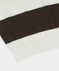 Belief Essential Hard Twist Cotton Short Sleeve Striped Knit (Ivory/Brown)