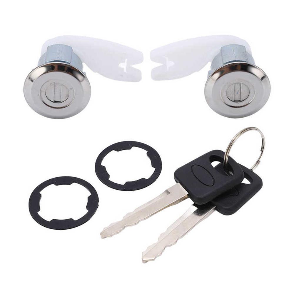 Dörrlåscylinder & nycklar set om 2 för Ford F150 250 350 Pickup 1992-1995