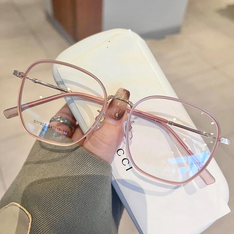 Fashion Trend Minus Diopter Myopia Glasses for Women Men Retro Square Frame Near-sighted Prescription Eyewear Diopter 0 TO -4.0