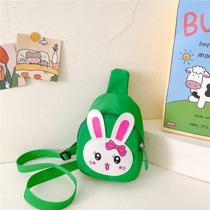 Cute Cartoon Rabbit Kids Crossbody Bag Adorable Kindergarten Canvas Purse For Children