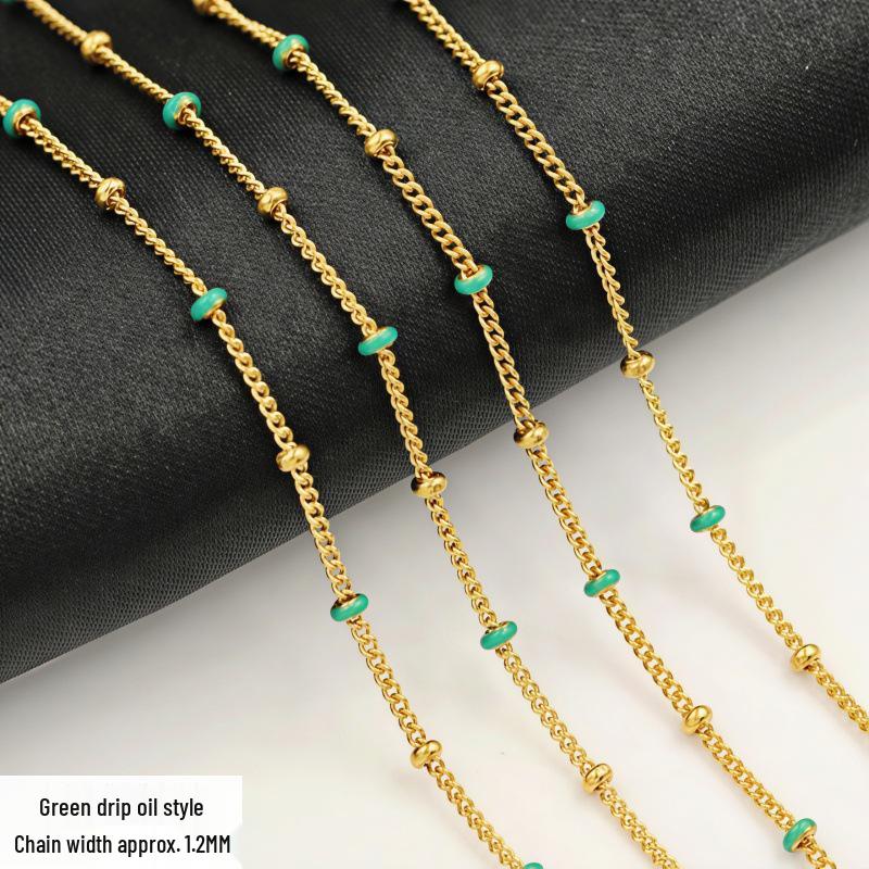 14K Gold Filled Bean, Spacer, Cross, Bead, and Firefly Chain for DIY Jewelry.