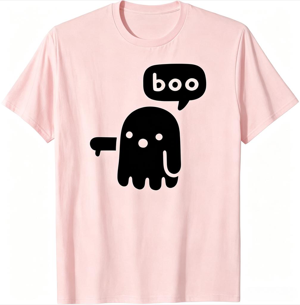 Fantôme d'Approbation Chunky Rigolo Boo Halloween T-shirt Classique Unisexe Vêtements T-shirt Unisexe Haute Qualité Streetwear Y2k