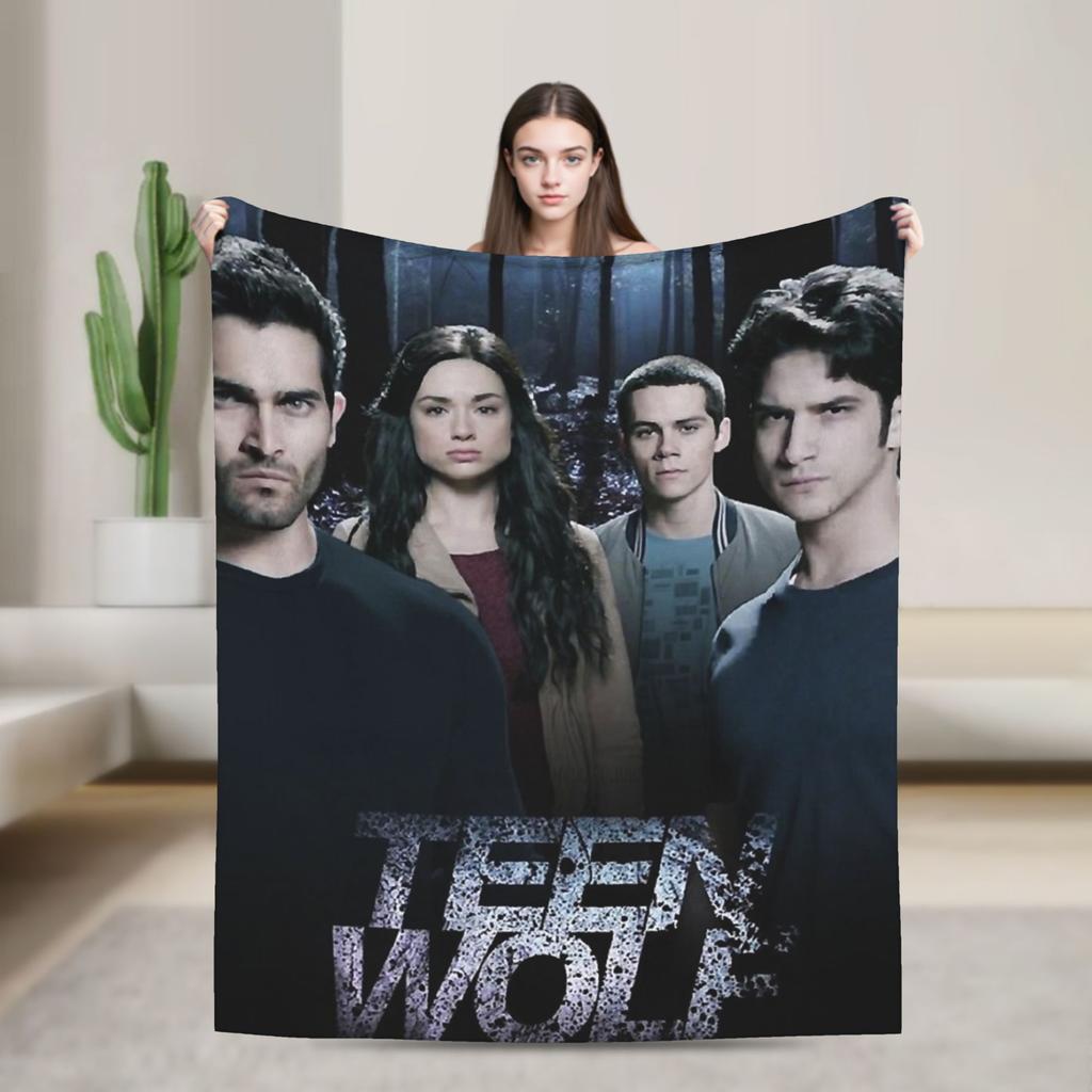 Teen Wolf The Movie Flannel Blanket Winter Soft Throw Blanket for Kids Living Room Novelty Bedspread Sofa Bed Cover
