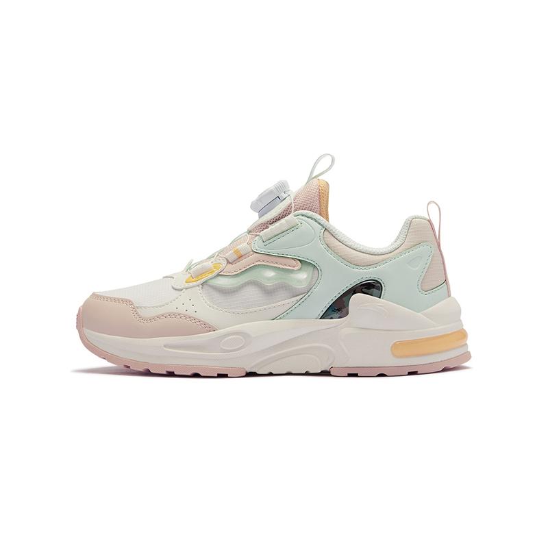 Anta Kids Synthetic Leather Fabric Lifestyle Series Versatile Personality Low-Top Running Shoes Kids sneaker 332518804U