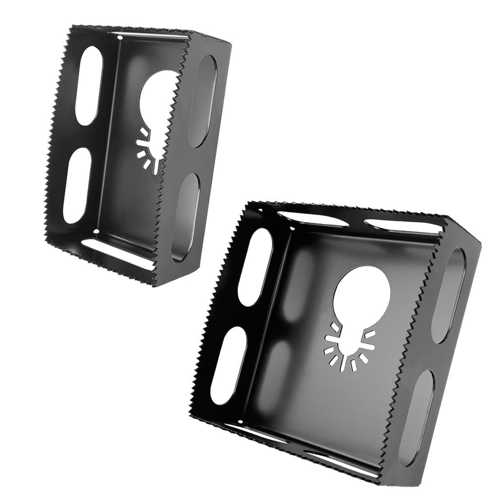 Square Slot Cutter Compatible for Dewalt 20V&Milwukee M18 Oscillating Multi-Tool to Cut-in Single Gang Wall Boxes,Outlet Cutter Drywall Carving Tool