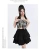 Women's Summer Ballet-Style High-Waisted Ruffled Mini Skirt