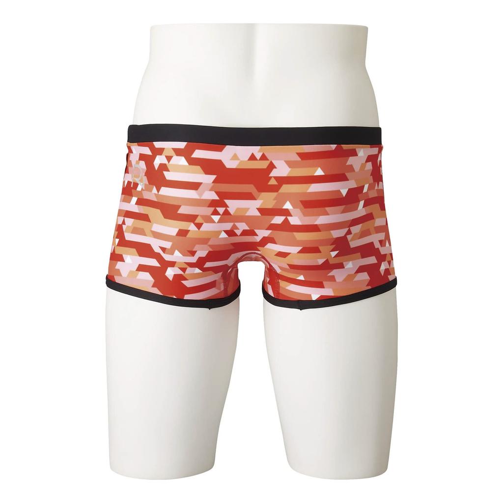 Mizuno EXER SUITS Short Spats for Competitive Swimming and Size 62 Size S Men's Training, N2MB2067, (Red),
