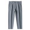 Men's Summer Nine-point Pants Slim Ice Silk Thin Small Straight-leg Pants Men's New Straight-leg Casual