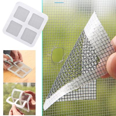 Door & Window Screen  Tape Waterproof Fiberglass Mesh Covered Net  Kit Strong Adhesive Window Vinyl Screen Patch