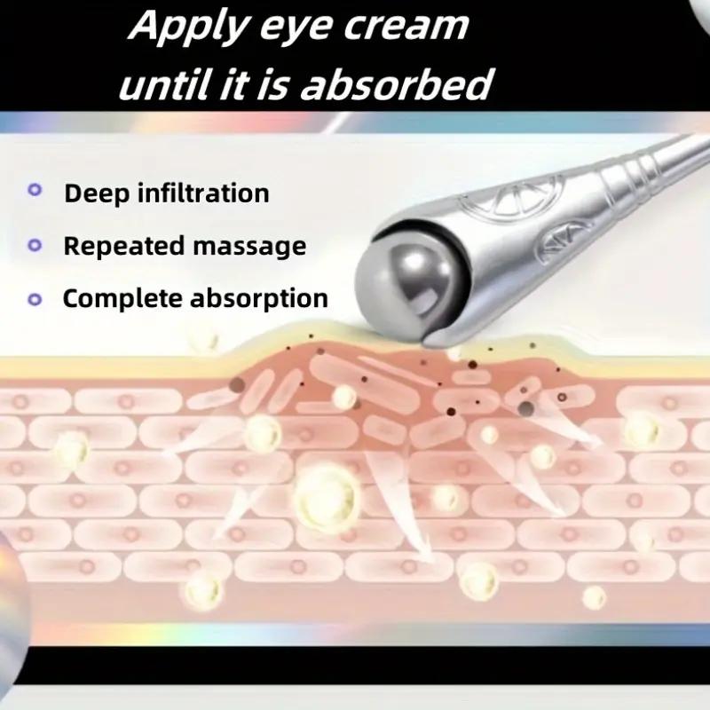 1PCS Dual-head Dual-use Eye Roller Massage Stick To Remove Eye Bags and Dark Circles Eye Cream Auxiliary Tool Massager