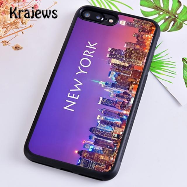 Krajews Dark Night New York City Phone Case Cover For iPhone 17 Air 16 15 14 plus 11 12 pro max coque Shell Fundas
