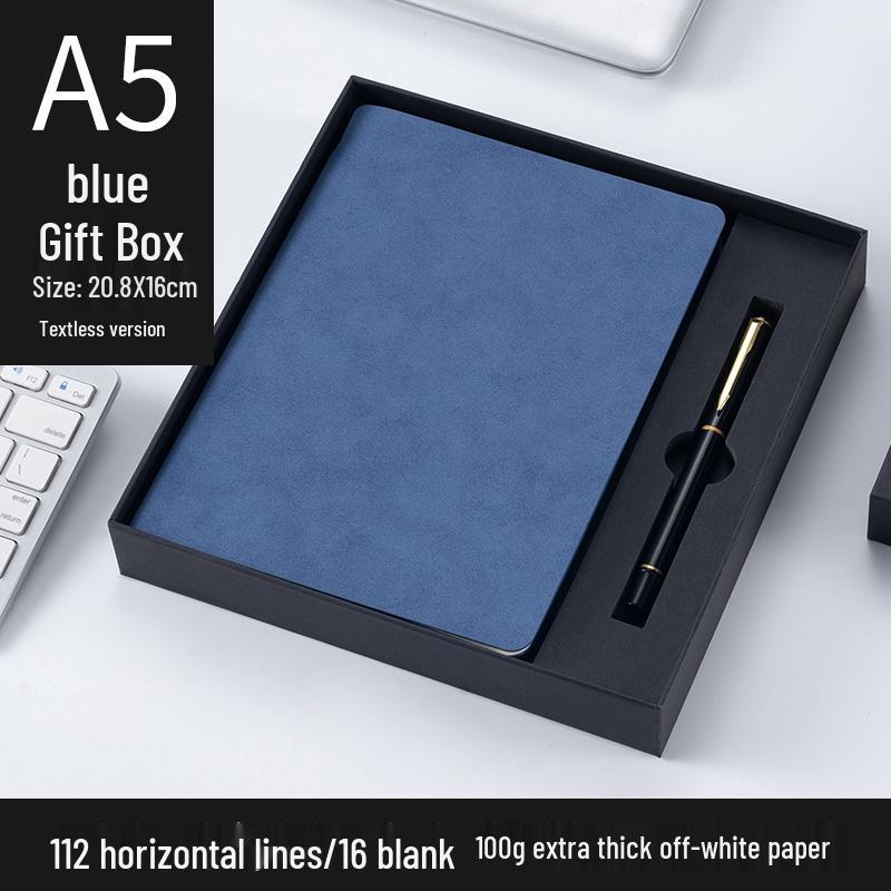 Customizable Sheepskin Notebook with Pen & Free Engraving - Company Logo 2025 Diary, A6/A5/B