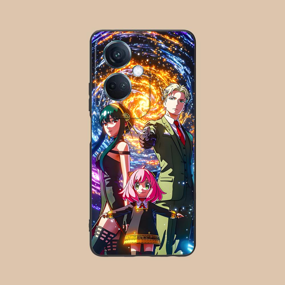 Anime Spy Family Mobile Phone Case for OPPO Reno 14 13 12 11 10 9 8 7 6 5 F T Pro 5G Colorful Printing Cover Luxury Cover Pretty