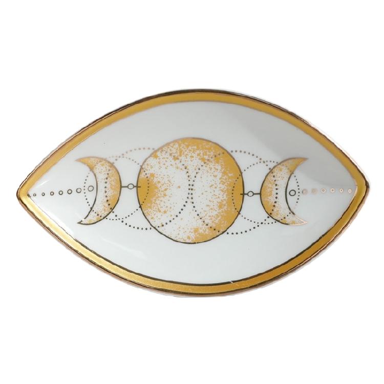 Sophisticated Stylish Eye Sturdy Ceramic Dish Elegant Solution Portable for Jewelry Organization and Display Daily Use