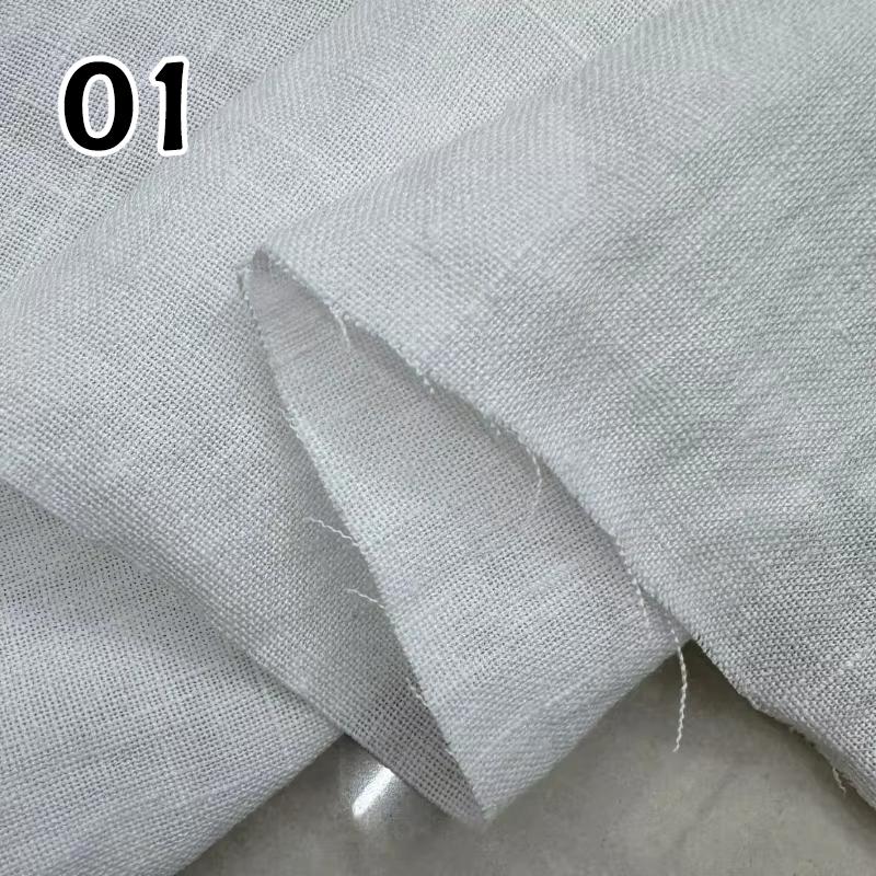 100x140cm 100% Ramie Linen Fabric High-grade Pure Hemp Natural Yarn-dyed Cloth For DIY Hanfu Pants Dress Coat Sewing Crafts