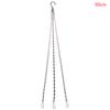 1Pc 40/50Cm Imitation Rattan Hanging Basket Flower Pot Chain With 3 Hooks Chains Plants Plant Grow Basin Home Garden Decor
