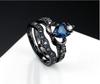 European & American Style Goose Egg-Shaped Zircon Engagement Ring with Two-Tone Electroplating