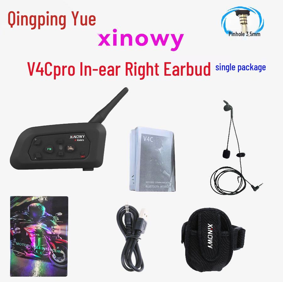 

Xinowy V4C Pro 4-Person Outdoor Football Referee Walkie-Talkie Set with Storage Bag