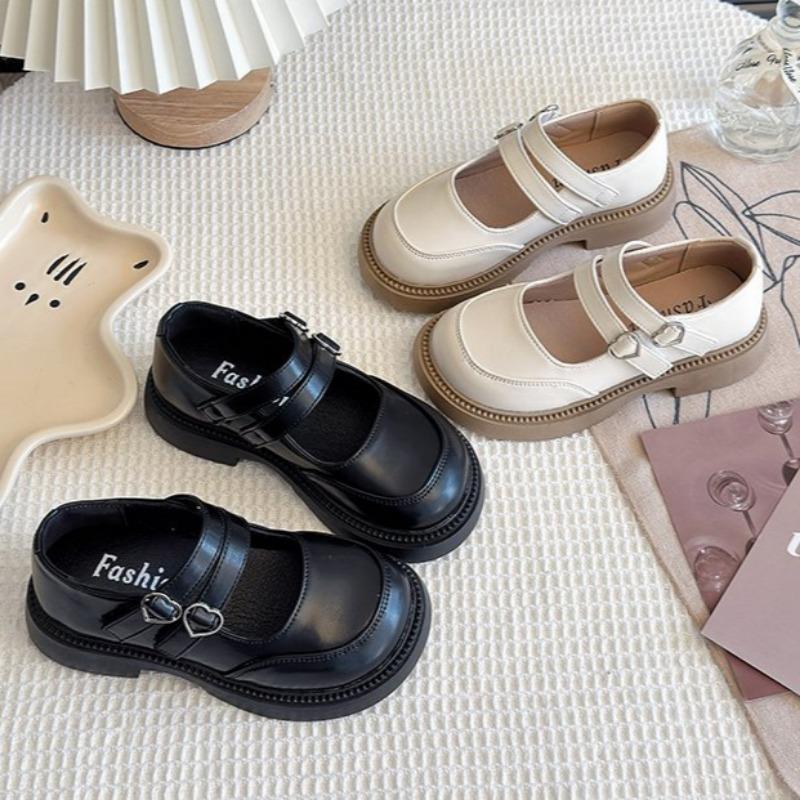 Dětské princeznovské boty Britský styl Malé kožené boty Dětské mokasíny