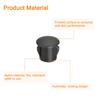 uxcell 36pcs Hole Plugs 6mm Bar End Caps Plastic Dustproof Durable Erector Pipe for Furniture Table Chair Legs Black