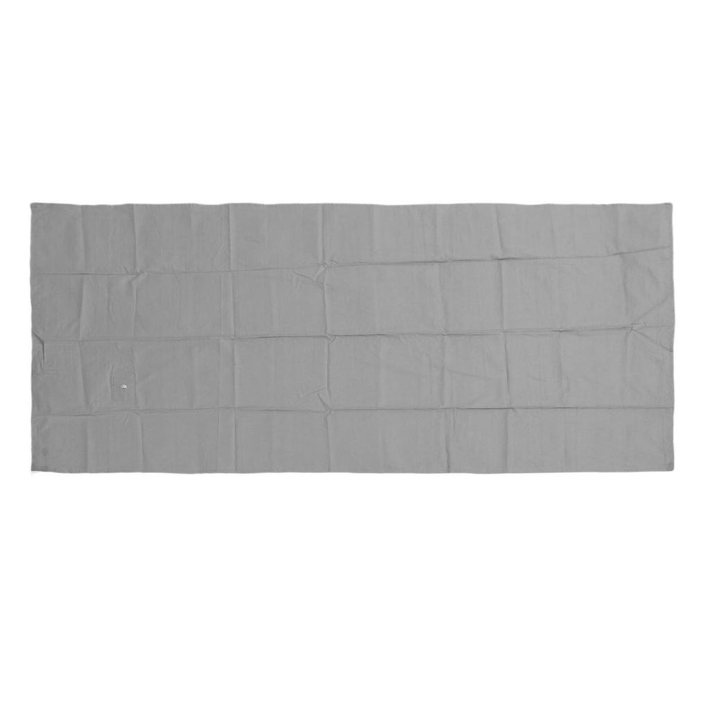 Cearșaf de împământare Bumbac organic Fibră de argint Covoraș împământat pentru pat Antistatic cu cablu de împământare 68x132cm Gri