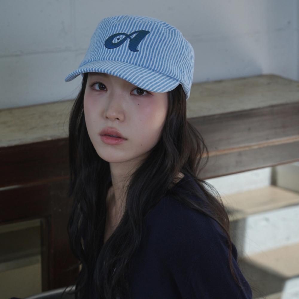 Allincomplete Denim Filbox Cap Argyle Stripe  2 Color 