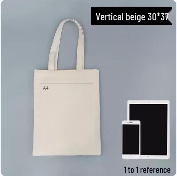 Custom Logo Canvas Cotton Tote Bag for Advertising