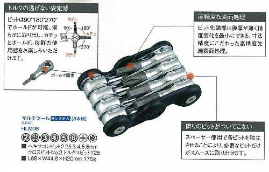 Kyoto Machinery Tools Multi Tool 8 System HLM08 (KTC)