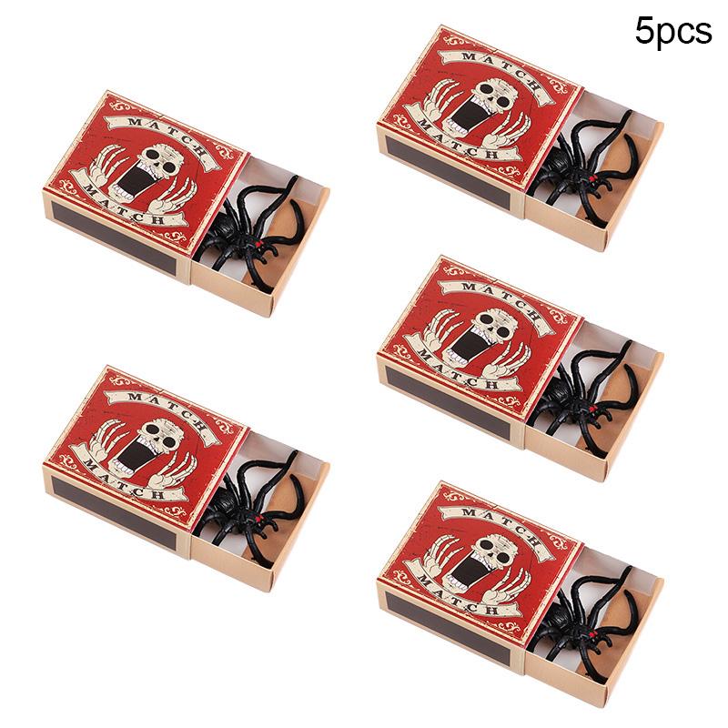 2-10Pcs Trick Spider Funny Scare Box Halloween April Fools' Day Props Prank Toys Adults Kids Halloween Party Gift Decorations