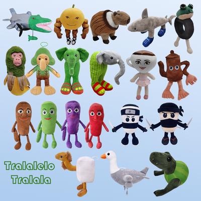 Non-Toxic Treasuringu Tralalero Tralala Shark Plush Toy Tungungtung Sahur Plush Doll Italian Brainrot Tralalero Tralala Soft Pillow