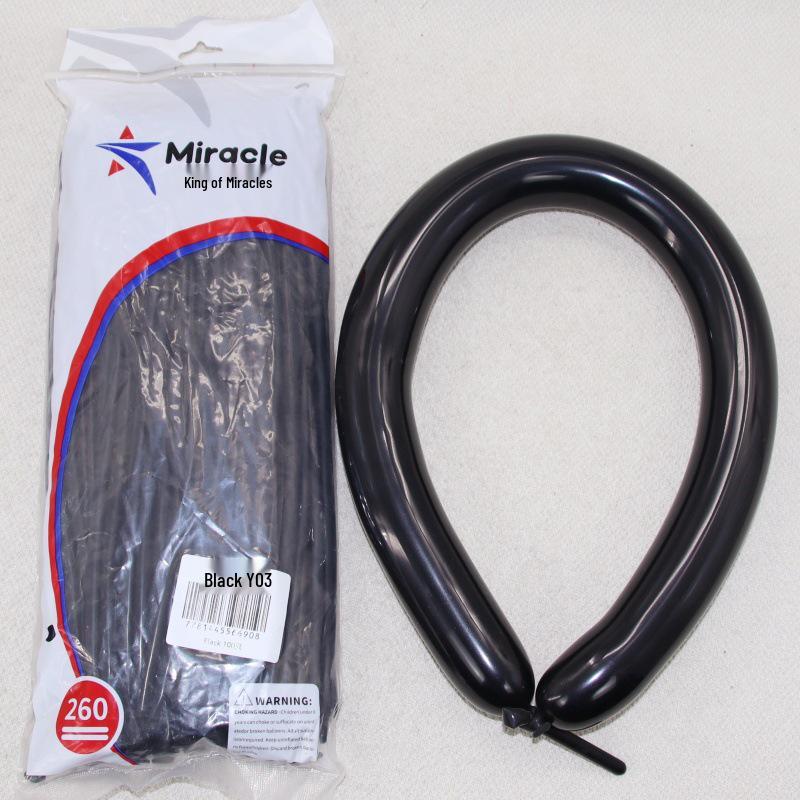 Miracle Star 260 Magic Balloons, 100pcs - Thickened Long Strip Balloons for Versatile Weaving and Party Decoration