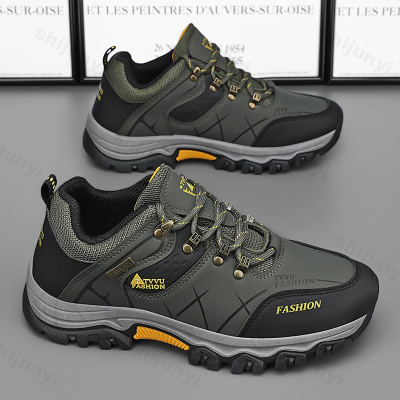 Fashion Men Sneakers Outdoor Travel Shoes Off-Road Casual Anti-Slip Running Climbing Shoes Men's Low-Top Plus Size Hiking Shoes
