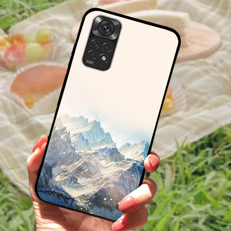 For Redmi Note 11 4G Case Cute Shockproof Silicone Soft TPU Phone Cover For Xiaomi Redmi Note 11s Bumper Cases On Note11 Pro