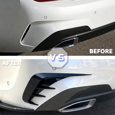 Car Rear Bumper Lip Spoiler For BMW 3 Series G20 M-Sport 320e 330e 318i 320i 325i 330i 340i 2019-2025 Air Vent Outlet Cover Trim