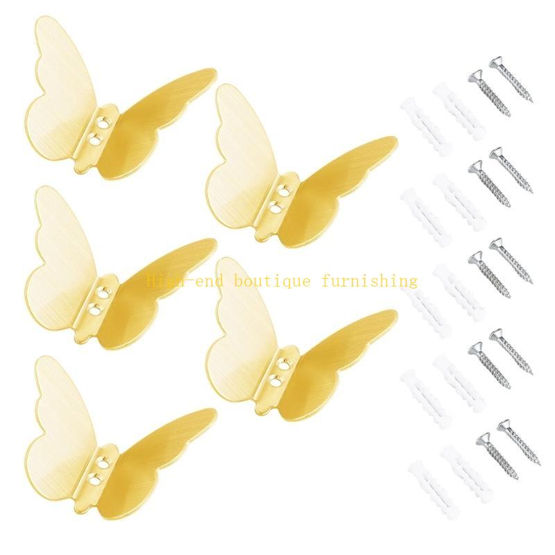  Stylish Butterfly Designs Hooks Decorative Stainless Steel Hanger Butterfly Hooks Suitable For Any Room