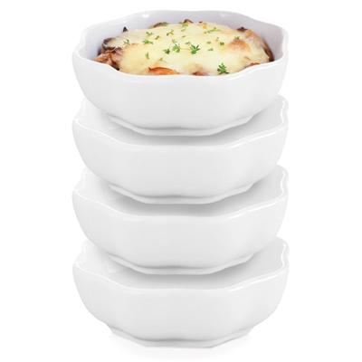 4x Ovenproof Baking Dish Bowl Small Bowl Ramekin Ceramic 50 Ml