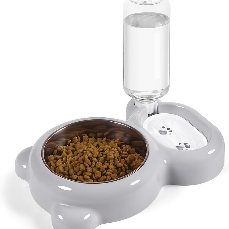 Pet Bowl Drinking Water Automatic Feeding Device Integrated Dual Bowl Anti Tipping Dog Bowl Keeps Your Pet Hydrated