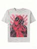 Marvel Genuine 2026 New Trending Marvel Deadpool Love Comic Print Plus Size Mens Short Sleeve Loose Crew Neck TShirt soft