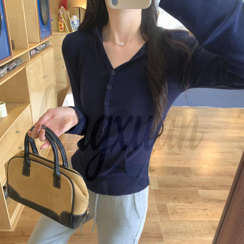 Women s White Slim-Fit Hooded Base Layer Sweatshirt, Autumn/Winter 2026, Korean Style Large