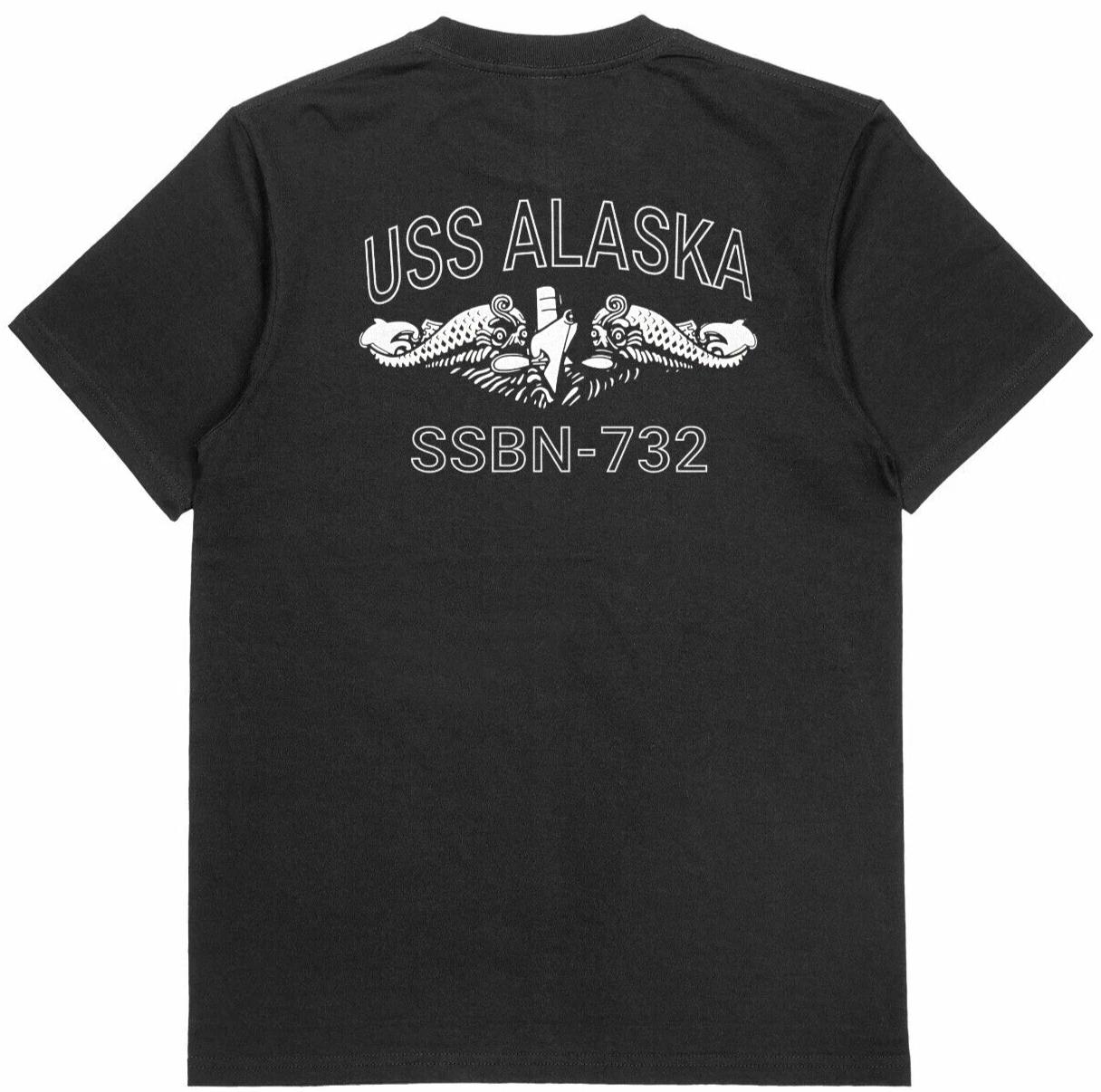 USS ALASKA SSBN-732 Veteran Retired Navy T-shirt 2XL