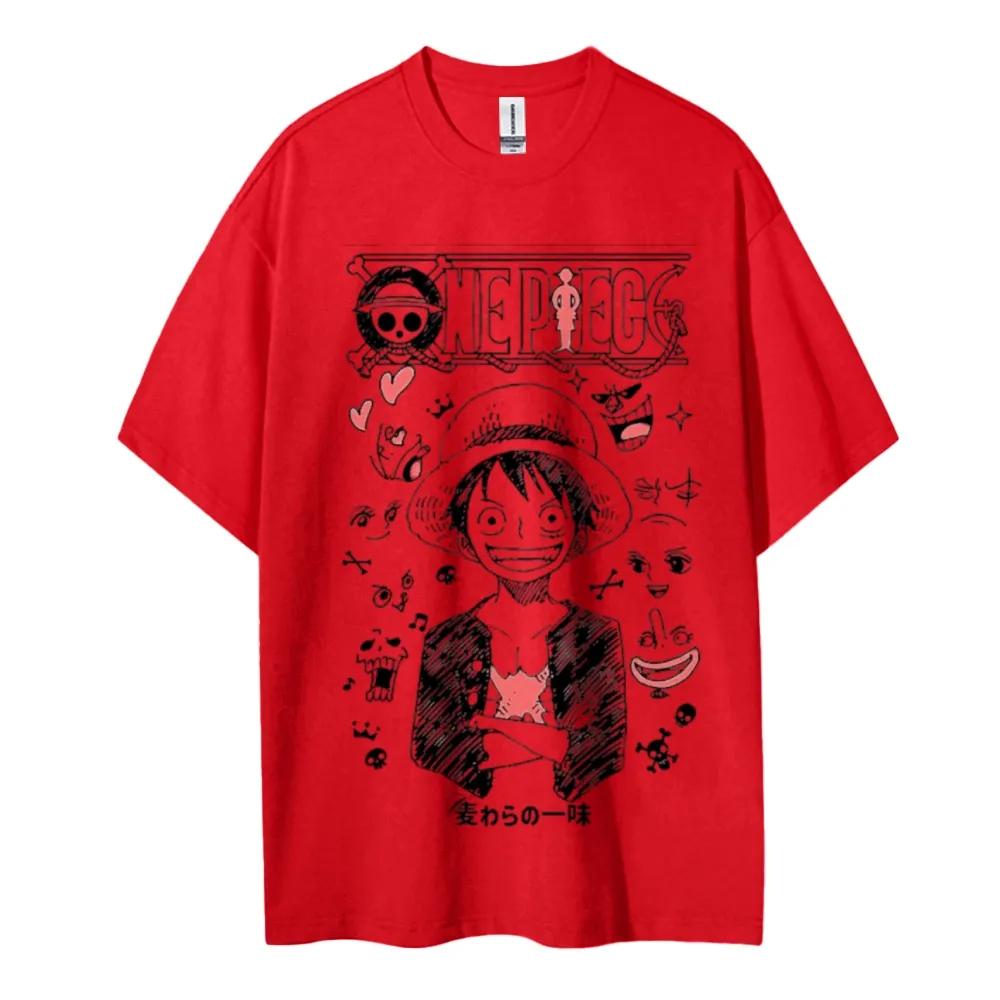 ONE PIECE Printed Short Sleeve Casual Summer Wear Mens Comfortable Clothing Mens Clothing Short Sleeve Half Sleeve Top
