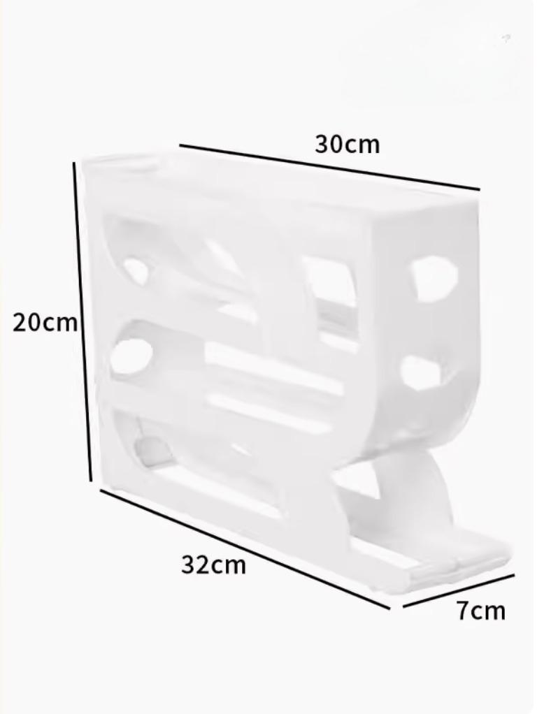 3/4 Layers Automatic Rolling Egg Storage Box Holder Rack Organizer Kitchen Refrigerator Side Door 30 Eggs Dispenser Storage Rack
