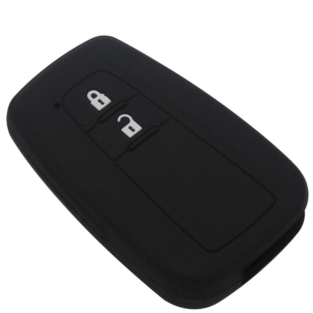 Jingyuqin Remote Silicone Car Key Fob Cover Case Shell Skin Holder Protect For Toyota CHR C-HR 2017 Prius 2 Buttons Accessories