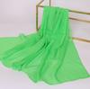 Luxury Chiffon Silk Scarf Spring Summer Scarf Women Head Scarf Beach Shawls Bandana Headband Muslim Hijabs Black Scarf/Scarves