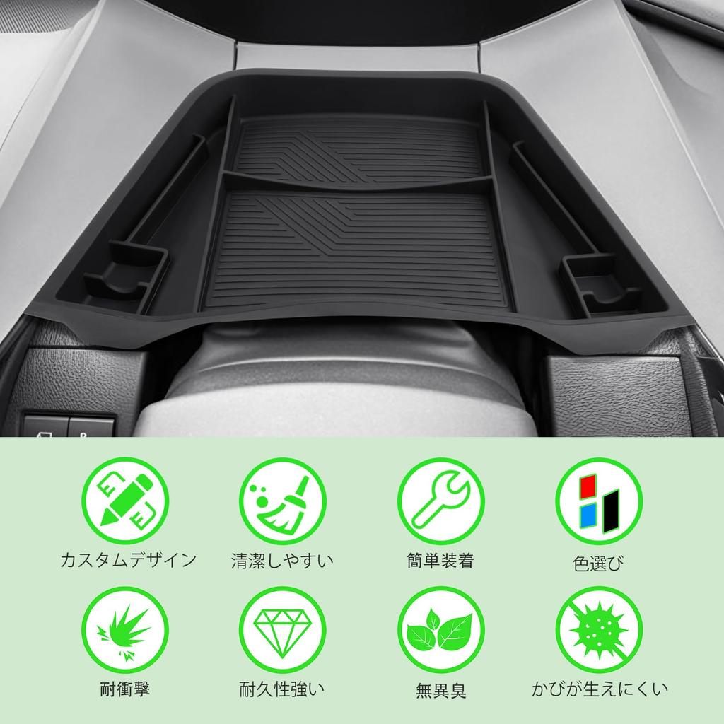 GAFAT Toyota Prius 5th Generation Dashboard Storage Prius 60 Series Accessory for Behind the Steering Prius 60 Series Accessory Tray with Side Car