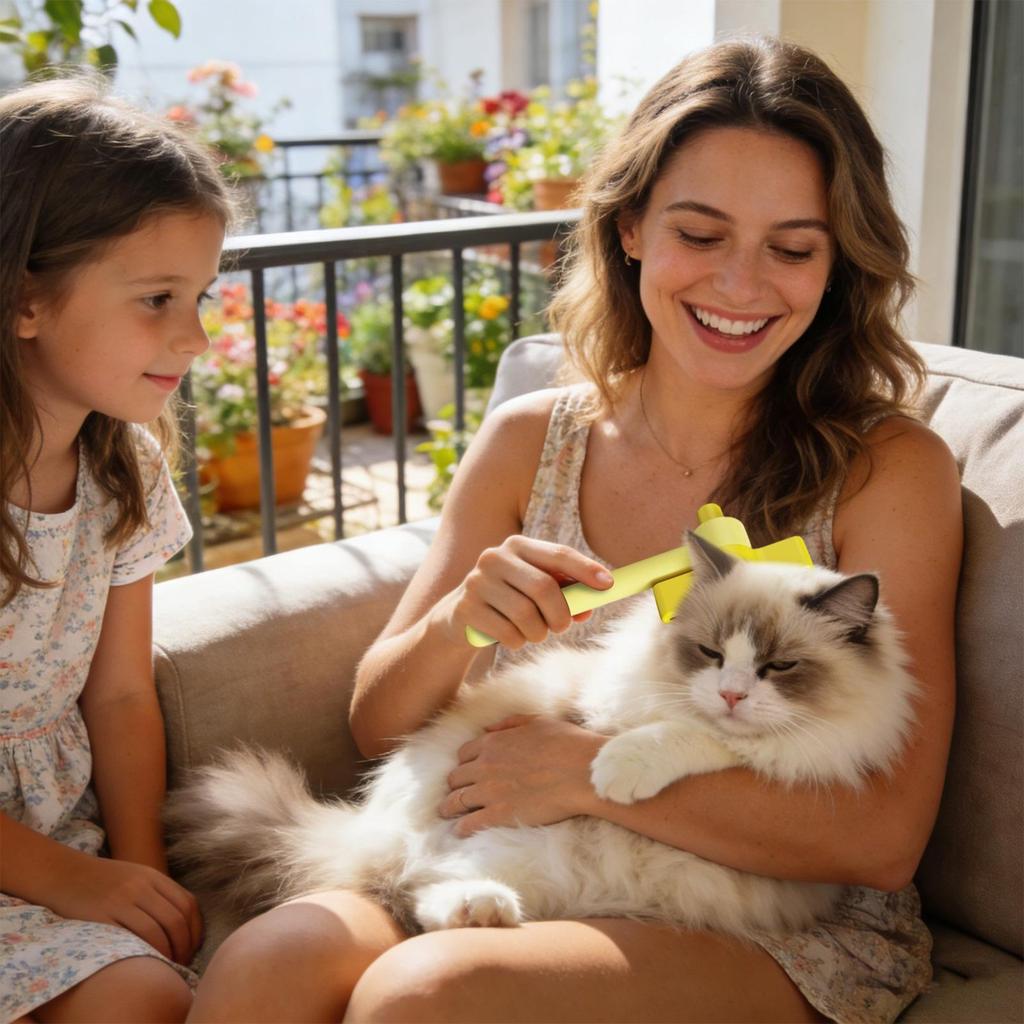 Slicker Brush for Cats 180 Rotation Dog Dematting Tool Puppy Undercoat Brush for Daily Routine Busy Professionals Pet Parents