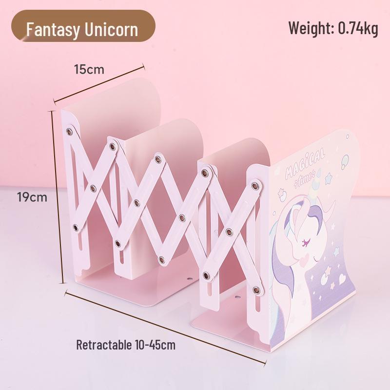 Large Creative Retractable Desktop Bookshelf, Foldable Storage Stand, Simple Book Support