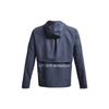 Under Armour Storm Logo Printed Hooded Running Jacket Men Jacket Gray 1376795-044