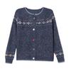 Sweater Coat Ladies Retro Jacquard Knitwear Cardigan Jacket Early Spring Autumn Western-Style Outerwear Loose Women Top