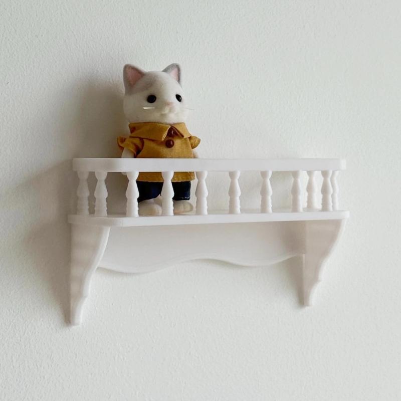 1/5Pcs Miniature Simulation Wall Mounted Shelf 1:12 Dollhouse Model Micro Scene Decoration
